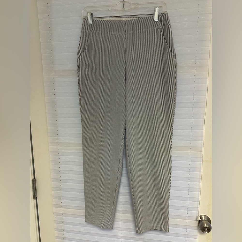 Max Studio blue and white stripe pant size small